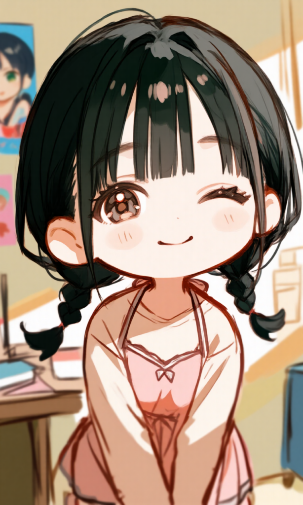 ほほ笑む女の子