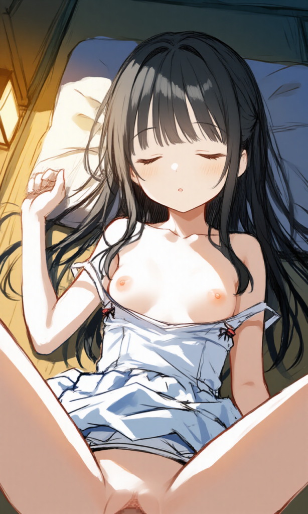 眠っている女の子