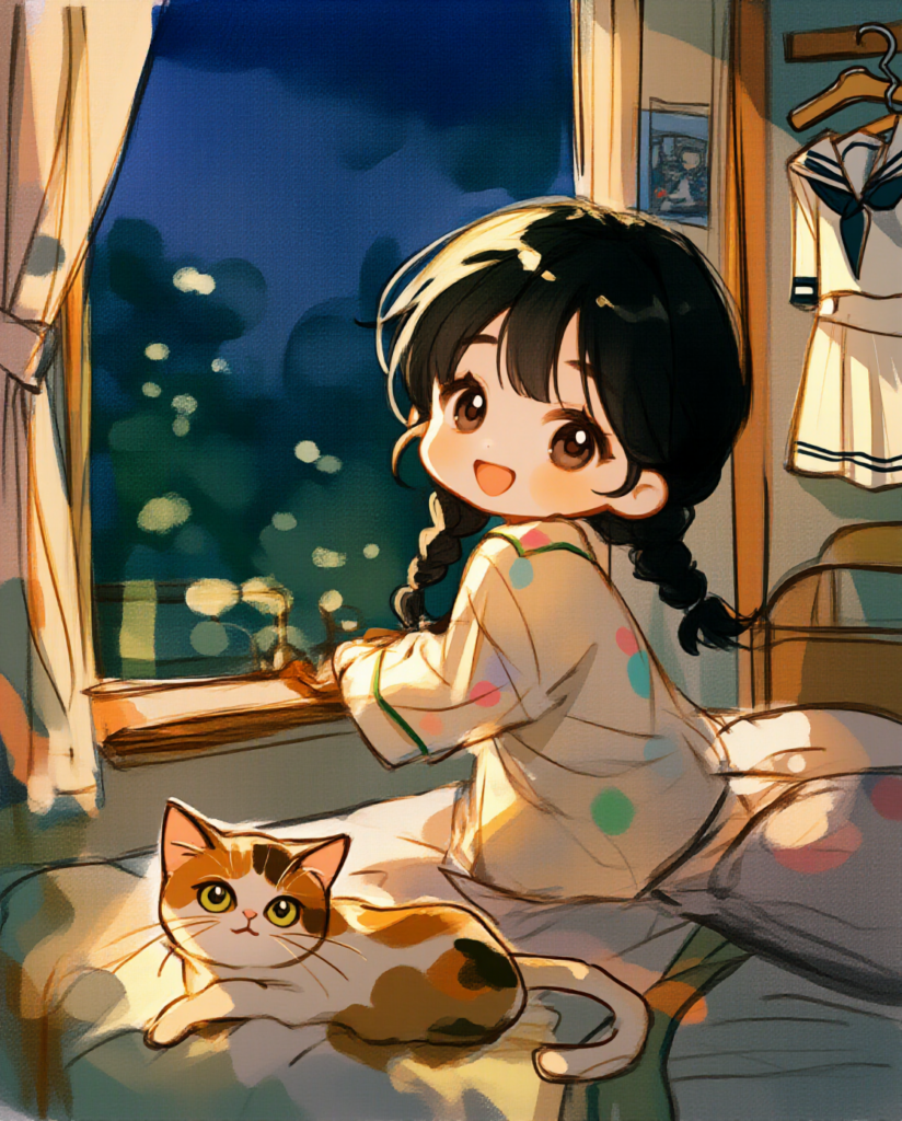 パジャマのちびキャラ