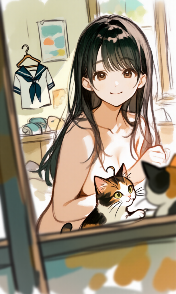 着替え中の女の子